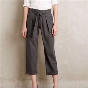 Anthropologie cartonnier belted Barton trousers